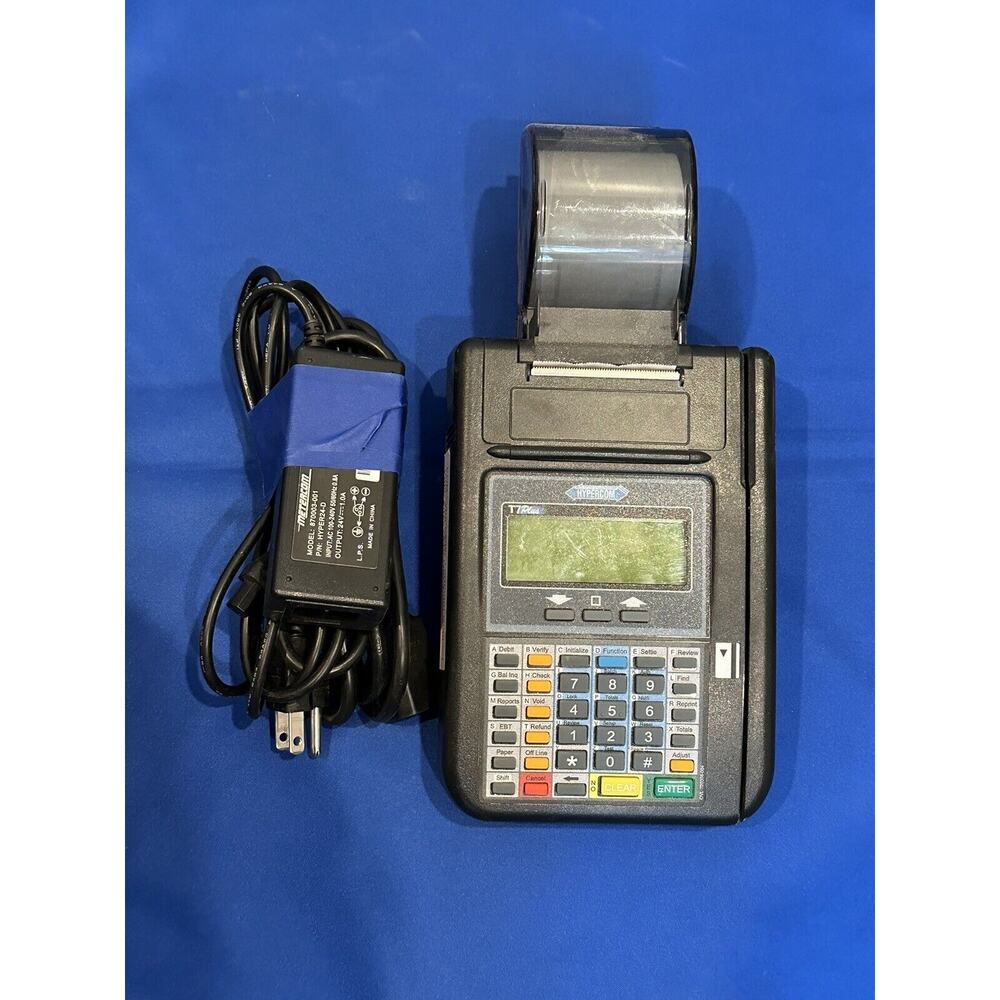 Hypercom T7 Plus Credit Card Machine w/ Power Supply